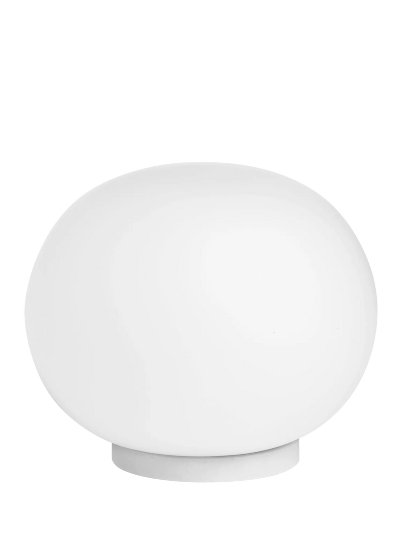 Flos Glo-Ball opaline glass mini table lamp white, UK version