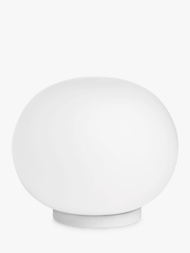 Flos Glo-Ball opaline glass mini table lamp white, UK version
