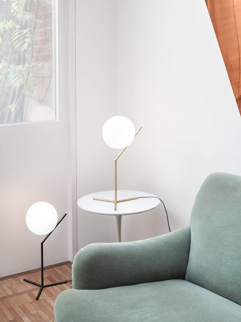 Flos opaline glass globe table lamp - British product