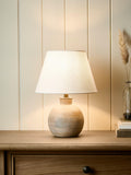 John Lewis table lamp base white washed mango wood - British product