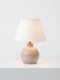 John Lewis table lamp base white washed mango wood - British product
