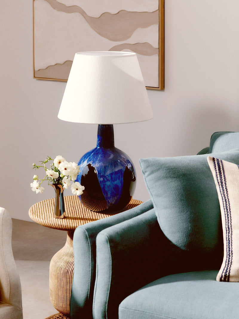 John Lewis Soluna ceramic lamp base blue - British product