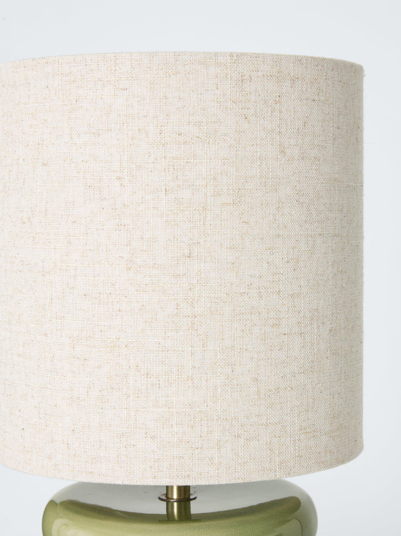 John Lewis Terra ceramic table lamp green - British product