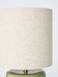 John Lewis Terra ceramic table lamp green - British product