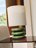 John Lewis Terra ceramic table lamp green - British product