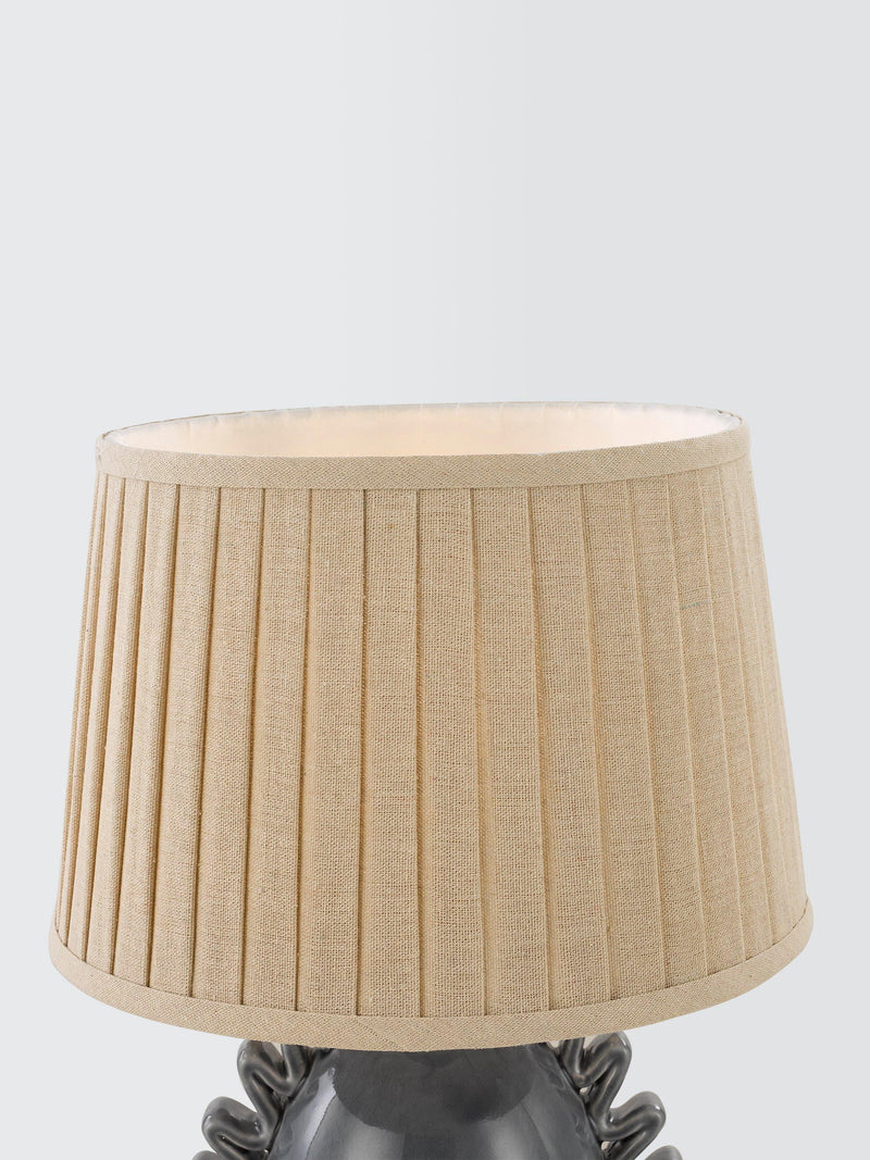 John Lewis ruffle table lamp blue ceramic, imported from the UK