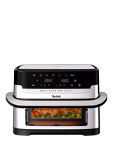 John Lewis Tefal Dual Easy Fry Flex Air Fryer, 9L, Stainless Steel- Buy online at McGrocer