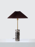 John Lewis table lamp marble base pleat shade, UK version