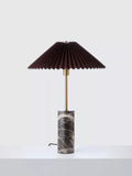 John Lewis table lamp marble base pleat shade, UK version