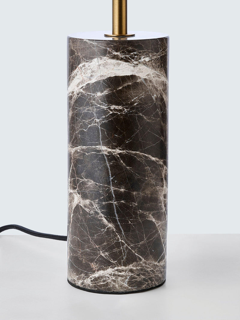John Lewis table lamp marble base pleat shade, UK version