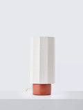 John Lewis Deca ceramic base table lamp with linen shade 31cm - British product
