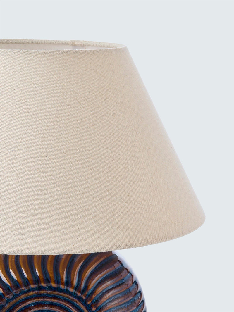 John Lewis Fowey reactive glaze ceramic table lamp medium (British brand)