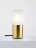 John Lewis Bosa alabaster effect touch table lamp brass - British product