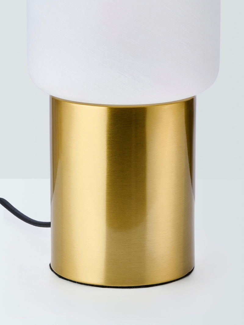 John Lewis Bosa alabaster effect touch table lamp brass - British product