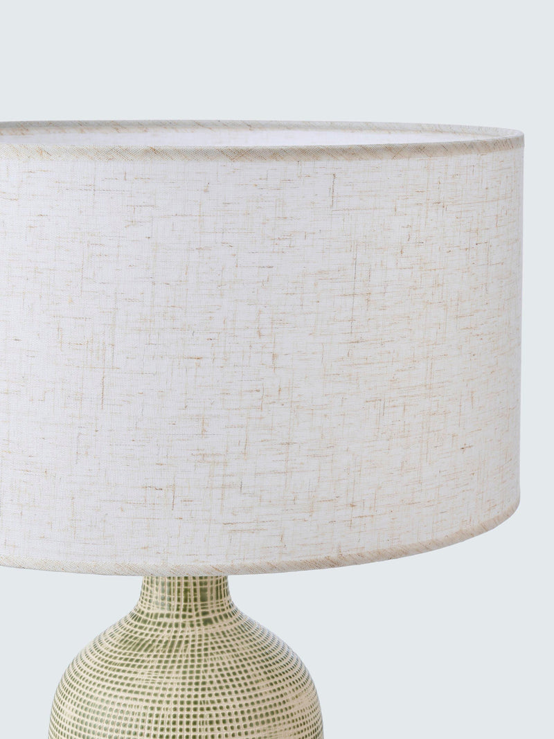 John Lewis Kairo glazed ceramic table lamp 48.5cm, imported from the UK