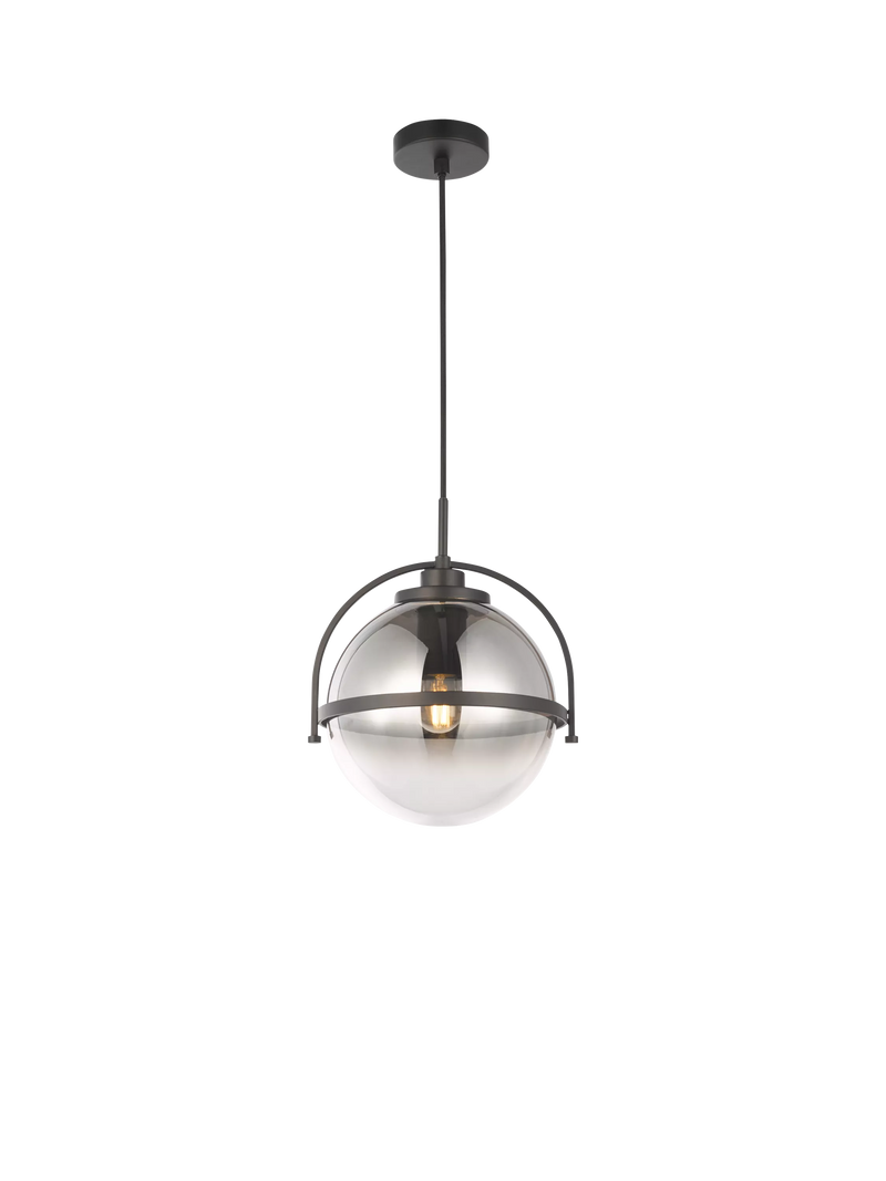 John Lewis Contour pendant ceiling light smoke shade, UK version
