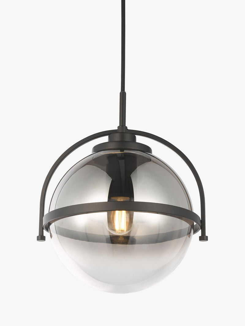 John Lewis Contour pendant ceiling light smoke shade, UK version