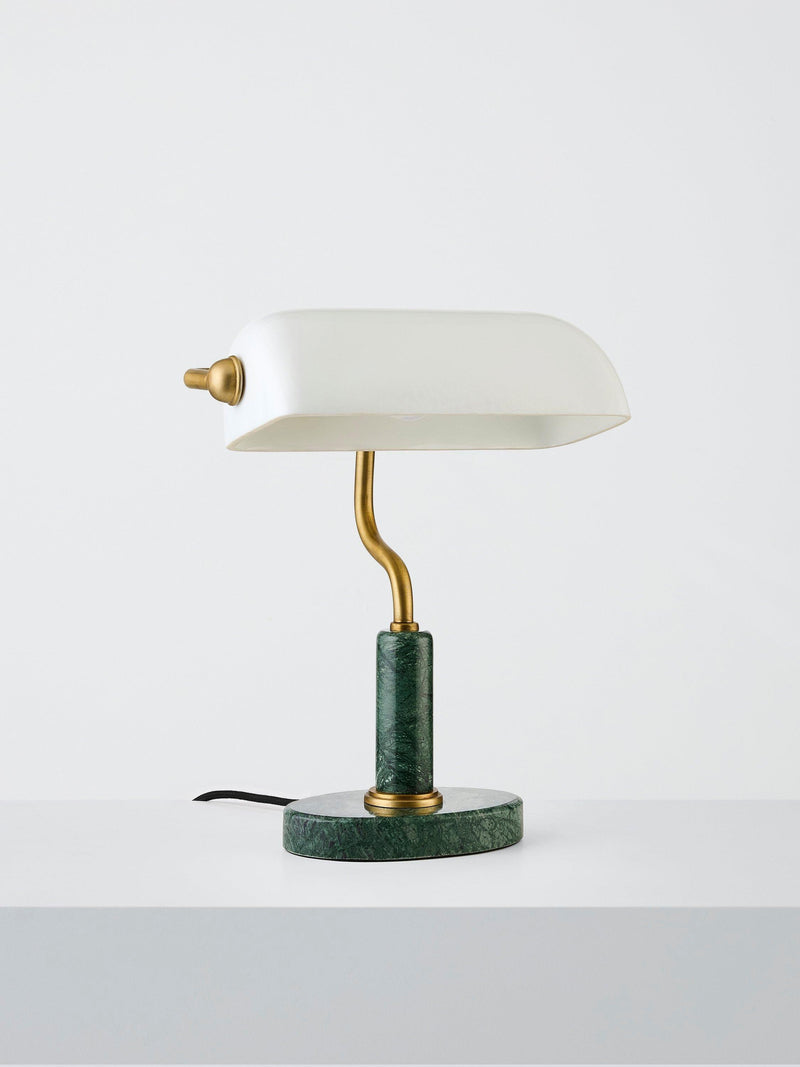 John Lewis Mabel desk lamp green marble base 34cm - British product