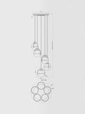 John Lewis Contour 5 pendant cluster ceiling light matt antique brass - British product