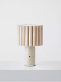 John Lewis Modern Scallop rechargeable table lamp Matt Greige - British product