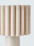John Lewis Modern Scallop rechargeable table lamp Matt Greige - British product