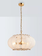John Lewis John Lewis Jardin Glass Pendant Ceiling Light, Brass- Buy online at McGrocer