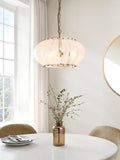 John Lewis Jardin glass pendant light brass adjustable drop, imported from the UK