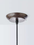 John Lewis Tristan ribbed glass pendant ceiling light bronze, imported from the UK