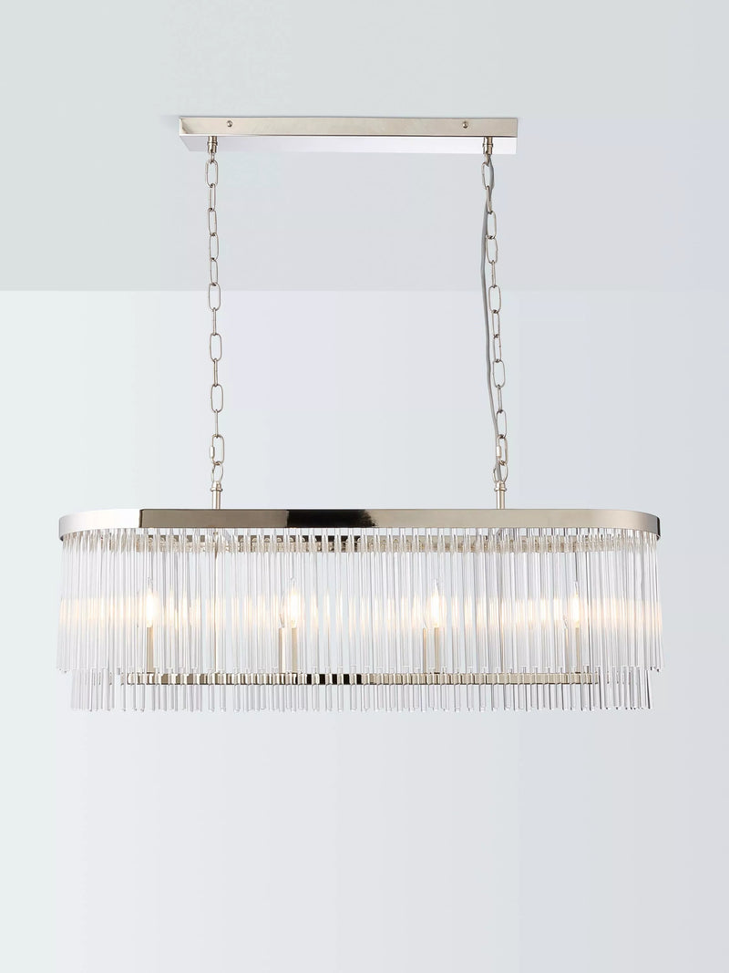 John Lewis Lexton Over Diner Ceiling Light, Nickel