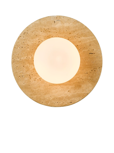 John Lewis John Lewis Bowl Marble Wall Light, Travertine- Buy online at McGrocer