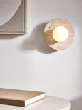 John Lewis Bowl marble wall light travertine - British product