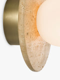 John Lewis Bowl marble wall light travertine - British product