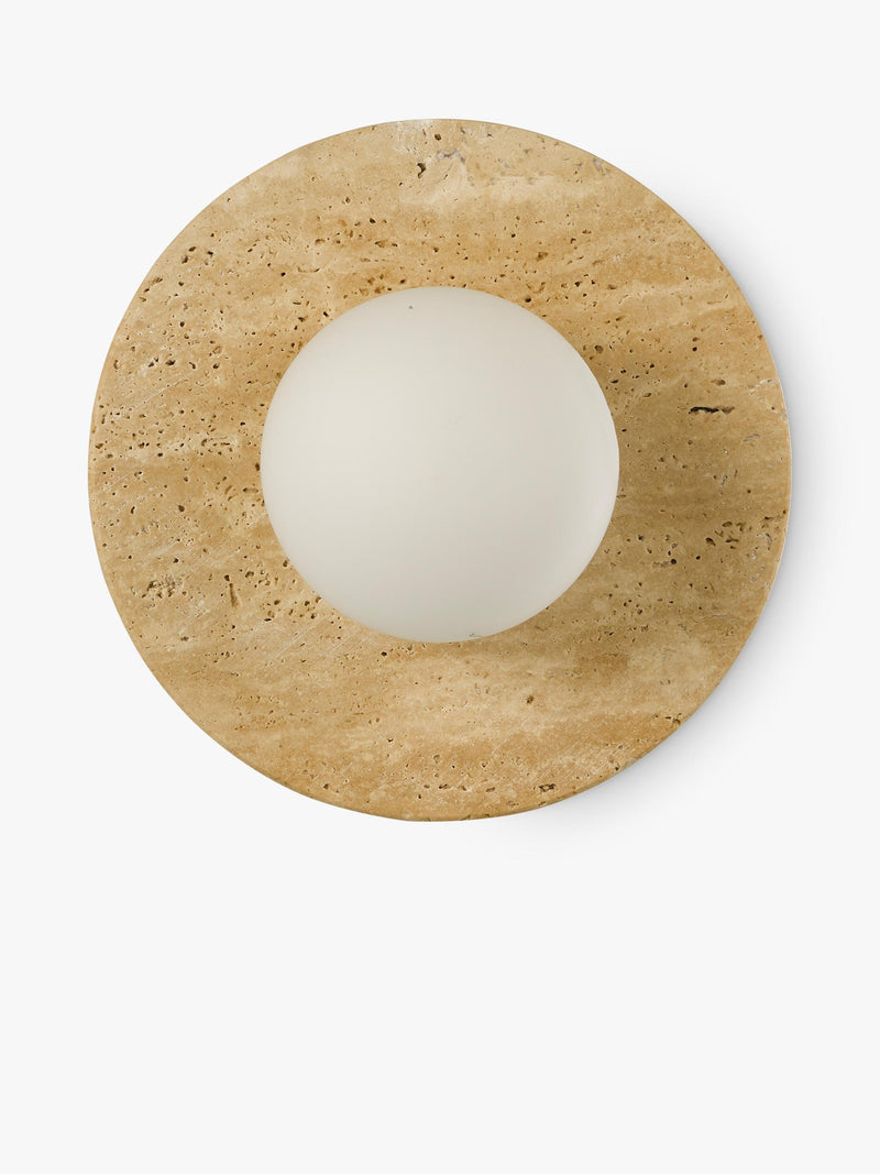 John Lewis Bowl marble wall light travertine - British product