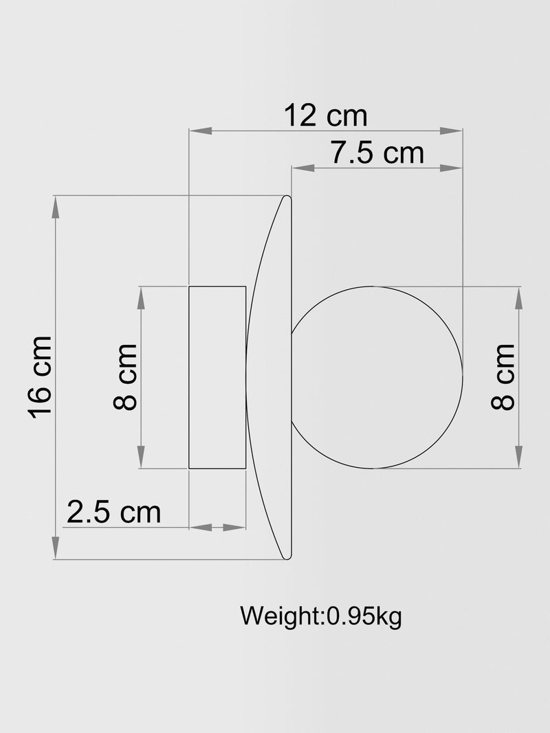 John Lewis Bowl marble wall light travertine - British product