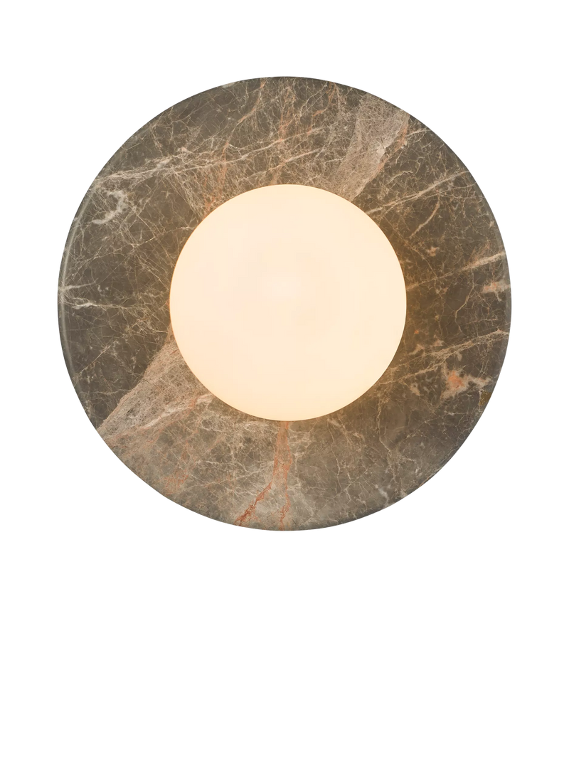 John Lewis Bowl Marble Wall Light Bost Grey, imported from the UK