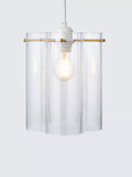 John Lewis Poppy easy-fit ceiling shade clear glass - British product