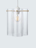 John Lewis Poppy easy-fit ceiling shade clear glass - British product
