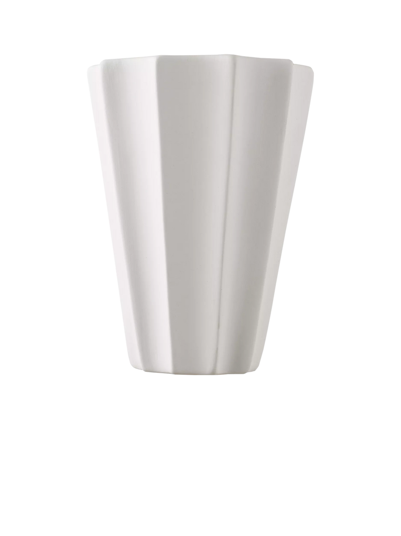 John Lewis tapered scalloped wall light white - British product