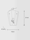 John Lewis tapered scalloped wall light white - British product