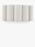 John Lewis ceramic fluted wall light, white (British brand)