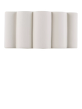 John Lewis ceramic fluted wall light, white (British brand)