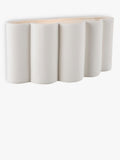 John Lewis ceramic fluted wall light, white (British brand)