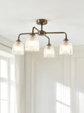 John Lewis Saltern semi flush ceiling light in pewter (British brand)