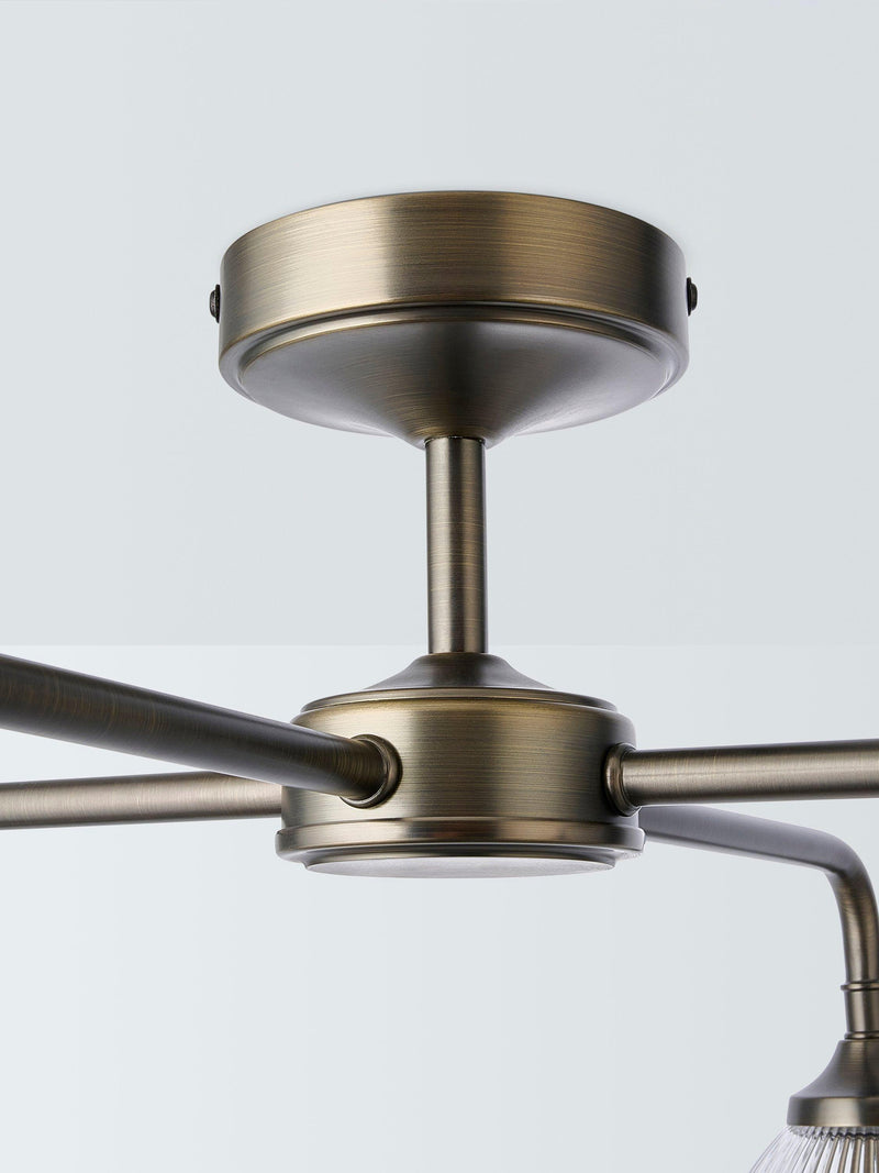 John Lewis Saltern semi flush ceiling light in pewter (British brand)