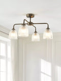 John Lewis Saltern semi flush ceiling light in pewter (British brand)