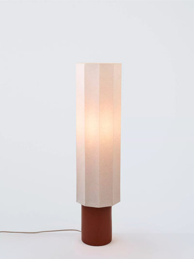 John Lewis John Lewis Deca Ceramic Base Floor Lamp, Natural Linen- Buy online at McGrocer