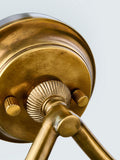 John Lewis double arm wall light aged brass, imported from the UK