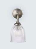 John Lewis Saltern glass wall light pewter (British brand)