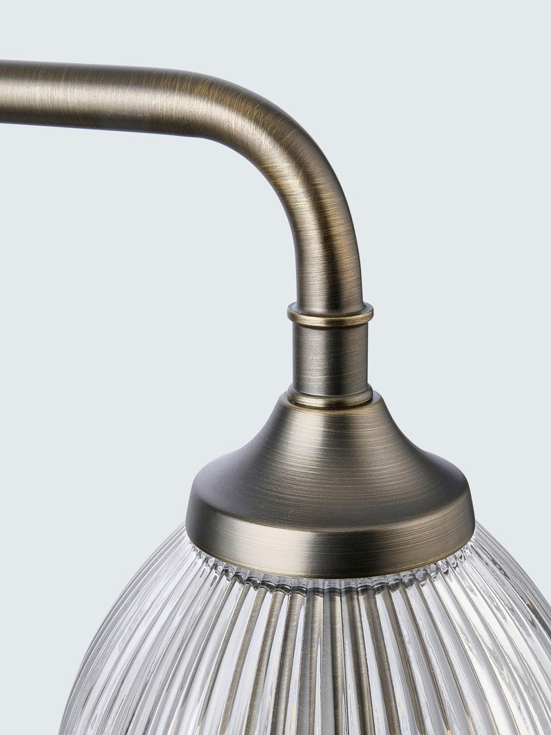 John Lewis Saltern glass wall light pewter (British brand)