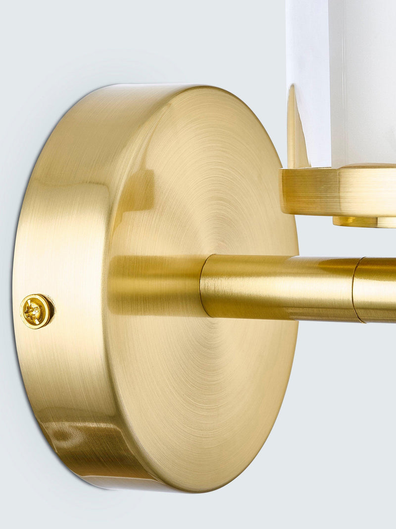 John Lewis Sydney bathroom wall light brushed brass finish, UK version
